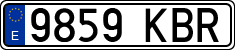 License plates of Spain, Ordinary (2000)