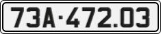 License plate of Vietnam, Cars