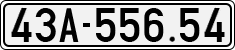 License plate of Vietnam, Cars