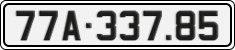 License plate of Vietnam, Cars