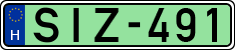 license plates of Hungary, Electric vehicles (1990)