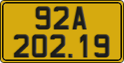 License plate of Vietnam, Commercial vehicles