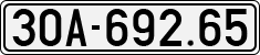 License plate of Vietnam, Cars