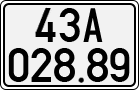 License plate of Vietnam, Cars