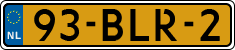 License plate of the Netherlands, Heavy Commercial Vehicles (1994 system)