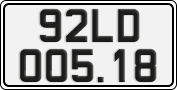 License plate of Vietnam, Specialty plates