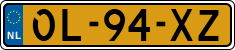 License plate of the Netherlands, Semi-trailers