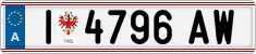 License plate of Austria, Regular plates