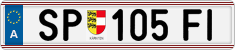 License plate of Austria, Regular plates