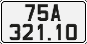 License plate of Vietnam, Cars