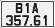 License plate of Vietnam, Cars