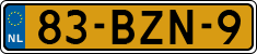 License plate of the Netherlands, Heavy Commercial Vehicles (1994 system)