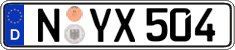 German license plate, Regular plates