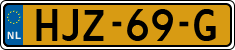 License plate of the Netherlands, Cars