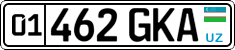 License plate of Uzbekistan, Organizations