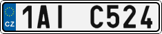 License plate of the Czech Republic, Cars (2001)