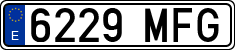 License plates of Spain, Ordinary (2000)