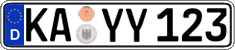 German license plate, Regular plates