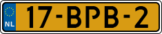License plate of the Netherlands, Heavy Commercial Vehicles (1994 system)