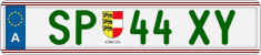 License plate of Austria, Regular plates
