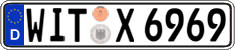 German license plate, Regular plates