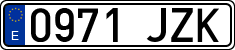 License plates of Spain, Ordinary (2000)