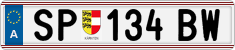 License plate of Austria, Regular plates