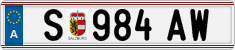 License plate of Austria, Regular plates
