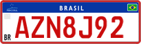 License plate of Brazil, Commercial vehicles (Mercosul)
