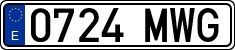 License plates of Spain, Ordinary (2000)