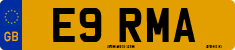License plate of the United Kingdom, 1983 year system