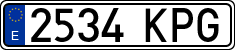 License plates of Spain, Ordinary (2000)