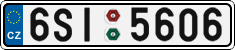 License plate of the Czech Republic, Cars (2001)