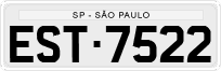 License plate of Brazil, Private owners (1990)