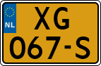 License plate of the Netherlands, Cars