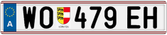 License plate of Austria, Regular plates