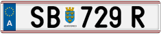 License plate of Austria, Regular plates