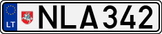 License plate of Lithuania, Cars
