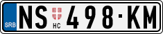 License plate of Serbia, Cars