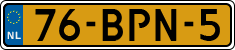 License plate of the Netherlands, Heavy Commercial Vehicles (1994 system)