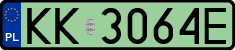 License plates of Poland, Electric vehicles