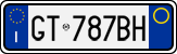 License plate of Italy, Cars (1994 year series)