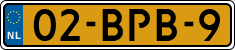 License plate of the Netherlands, Heavy Commercial Vehicles (1994 system)