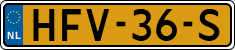 License plate of the Netherlands, Cars