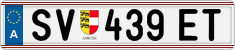 License plate of Austria, Regular plates
