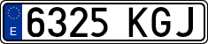 License plates of Spain, Ordinary (2000)
