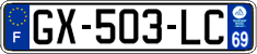 French license plate, SIV (ordinary)
