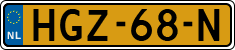 License plate of the Netherlands, Cars