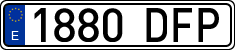 License plates of Spain, Ordinary (2000)
