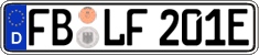 German license plate, Electric vehicles